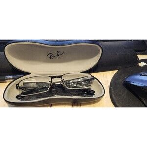 Ray-Ban RB 6216 Eyeglass Frames – Black 54□17 140 with Case – No Lenses
